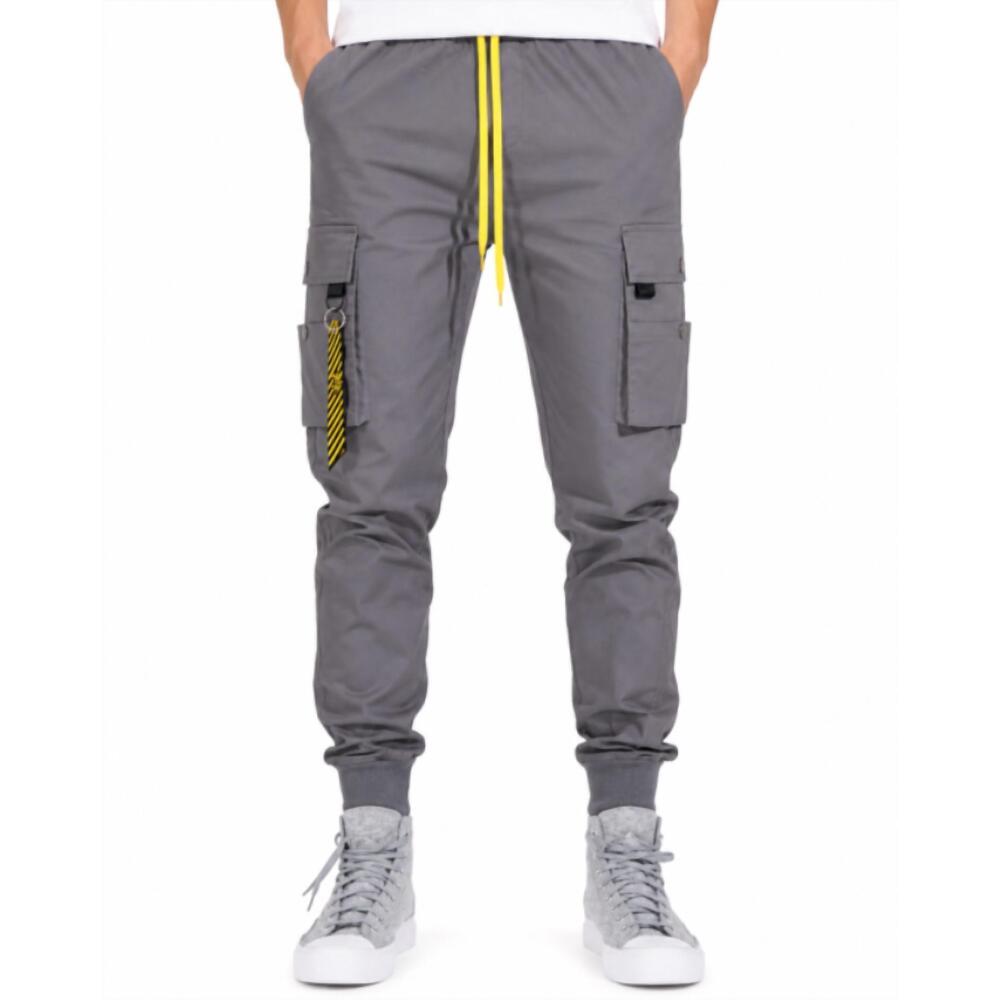 NEW THE ATHLETIC SIDE OF US crotona cargo pants – street style utility in gray